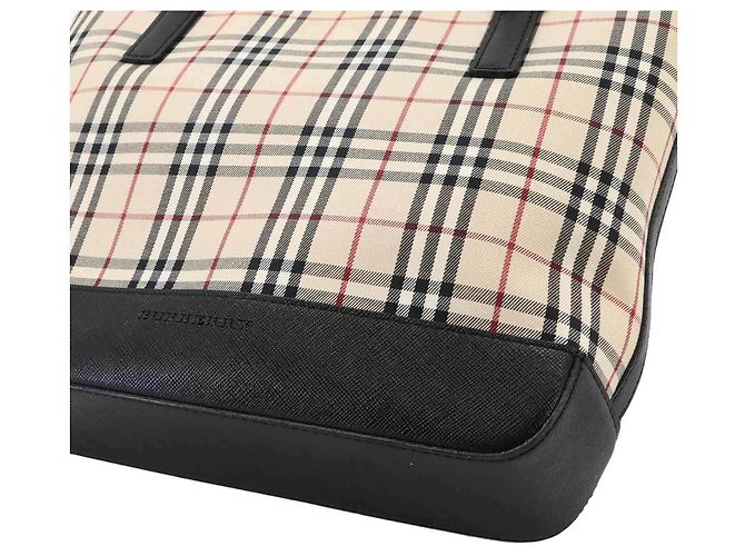 Sac à main cabas Burberry Nova Check - vue 9