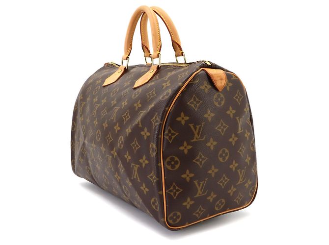 Sac à main Louis Vuitton Monogram Speedy 35 - vue 4