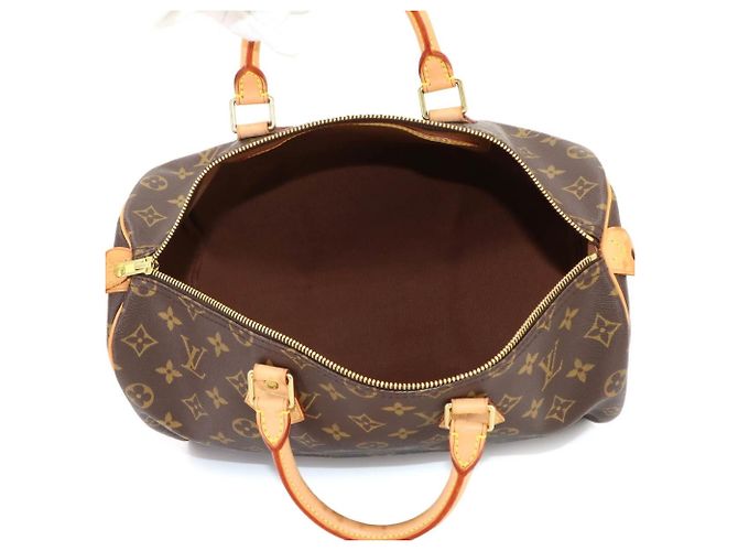 Sac à main Louis Vuitton Monogram Speedy 35 - vue 7