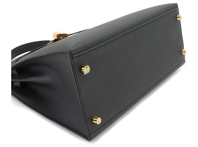 Hermès Borsa Hermes Kelly 28 Epsom Black - vista 4
