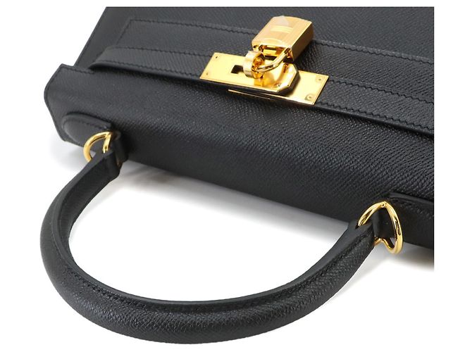 Hermès Borsa Hermes Kelly 28 Epsom Black - vista 5