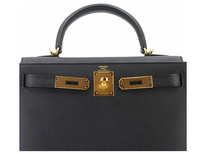 Hermès Borsa Hermes Kelly 28 Epsom Black - vista 7