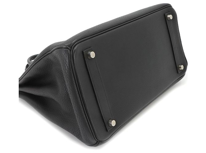 Haut à courroies Hermès Borsa Hermes Haut a Courroies 32 Black Togo - vista 4