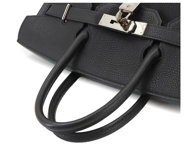 Haut à courroies Hermès Borsa Hermes Haut a Courroies 32 Black Togo - vista 5
