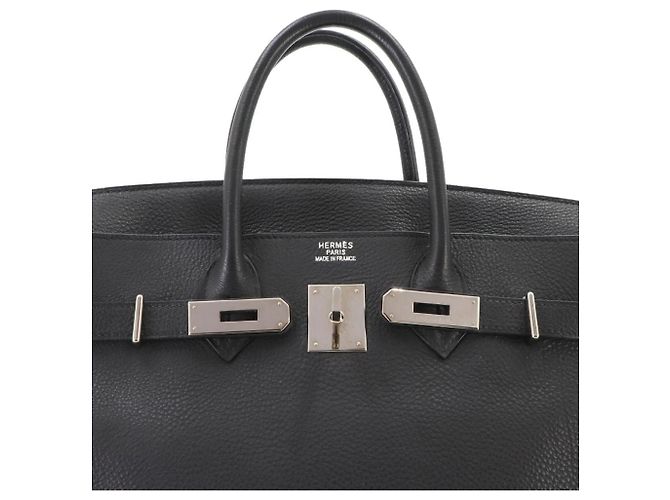 Haut à courroies Hermès Borsa Hermes Haut a Courroies 32 Black Togo - vista 7