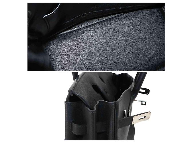Haut à courroies Hermès Borsa Hermes Haut a Courroies 32 Black Togo - vista 8