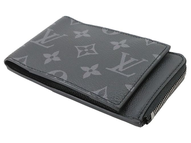 Carteira bi-fold híbrida Louis Vuitton Monogram Eclipse - vista 5