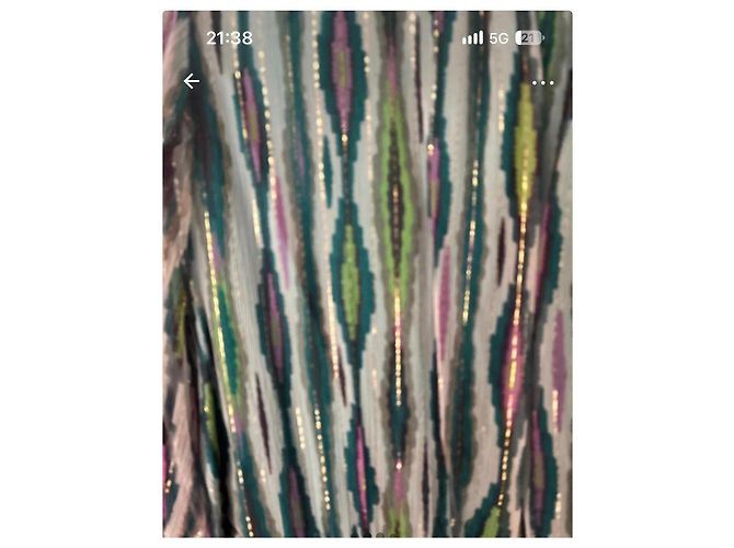 Ba&Sh Multicolored viscose and lurex printed dress - view 2