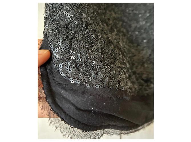 Zadig & Voltaire saia de lantejoulas preta - vista 2