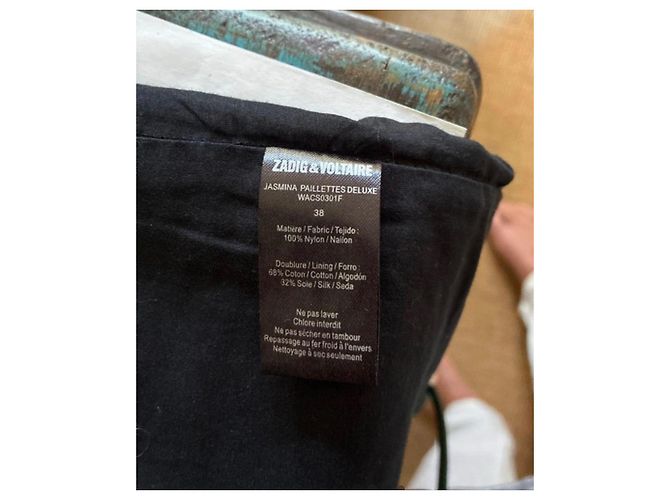 Zadig & Voltaire saia de lantejoulas preta - vista 3