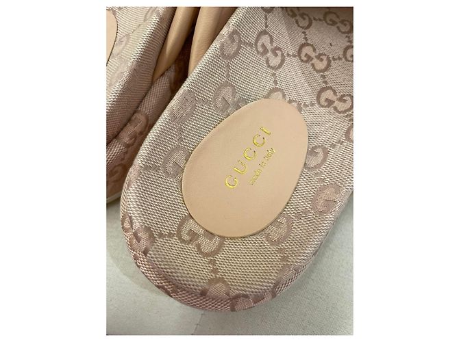 Sandali slide Gucci GG Canvas - vista 3