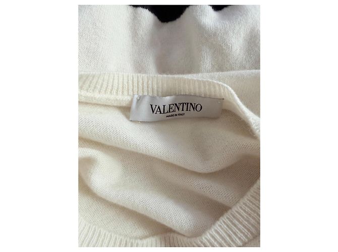 Camisola Valentino em lã e cashmere motivo pena - vista 6