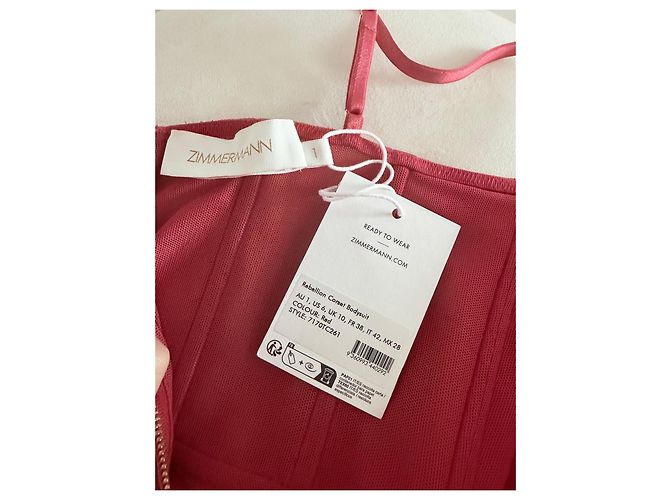 Zimmermann Body Corset Rebellion Rojo - vista 4