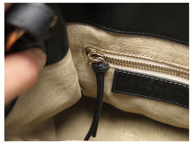 BOLSO DE MANO BALENCIAGA PADLOCK MINI AFTERNOON 319499 PYTHON & CUERO NEGRO - view 8