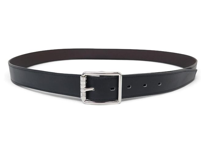 Hermès HERMES GÜRTEL ZYLINDERSCHLIEẞE CODE T105 AUS REVERSIBLEM LEDER SCHWARZ & BRAUN - Ansicht 2