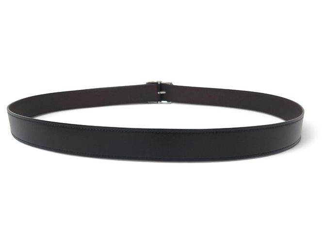 Hermès HERMES GÜRTEL ZYLINDERSCHLIEẞE CODE T105 AUS REVERSIBLEM LEDER SCHWARZ & BRAUN - Ansicht 4