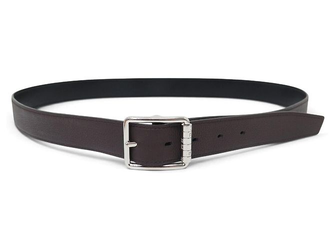 Hermès HERMES GÜRTEL ZYLINDERSCHLIEẞE CODE T105 AUS REVERSIBLEM LEDER SCHWARZ & BRAUN - Ansicht 6