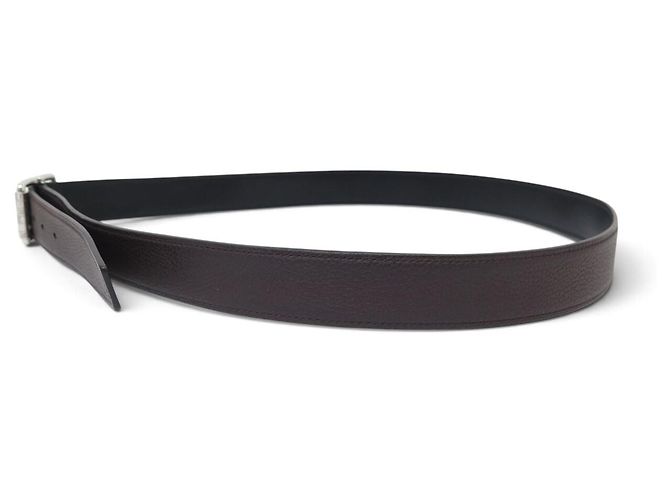 Hermès HERMES GÜRTEL ZYLINDERSCHLIEẞE CODE T105 AUS REVERSIBLEM LEDER SCHWARZ & BRAUN - Ansicht 7