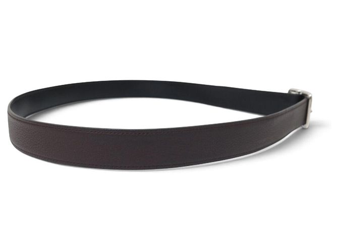 Hermès HERMES GÜRTEL ZYLINDERSCHLIEẞE CODE T105 AUS REVERSIBLEM LEDER SCHWARZ & BRAUN - Ansicht 9