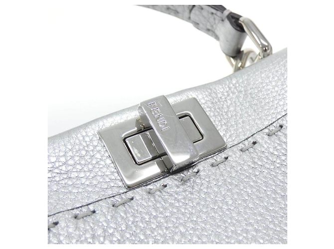 Mini Borsa Fendi Selleria Peekaboo in vitello - vista 3