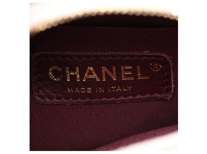 Borsa a tracolla mini rotonda Matelassé CHANEL in pelle - vista 4