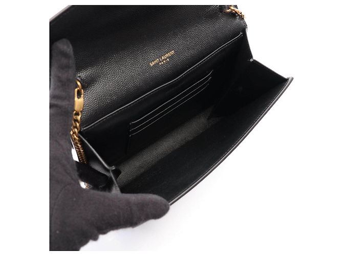 Yves Saint Laurent Saint Laurent Paris Cassandra Schultertasche aus Leder - Ansicht 3
