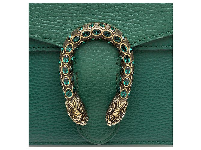 Borsa a tracolla piccola Dionysus in pelle e cristalli Gucci - vista 10