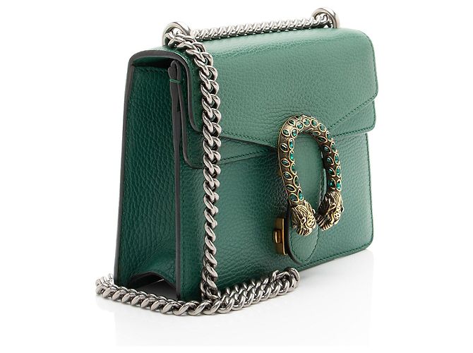 Borsa a tracolla piccola Dionysus in pelle e cristalli Gucci - vista 2
