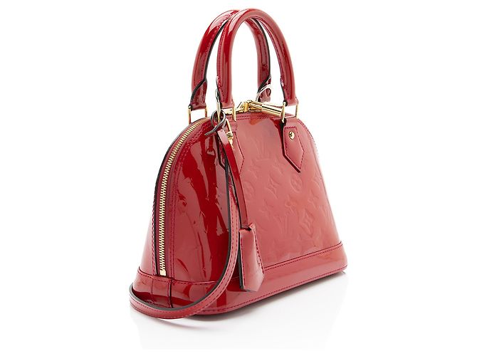 Borsa Louis Vuitton Monogram Vernis Alma BB Satchel - vista 2