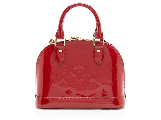 Borsa Louis Vuitton Monogram Vernis Alma BB Satchel - vista 3