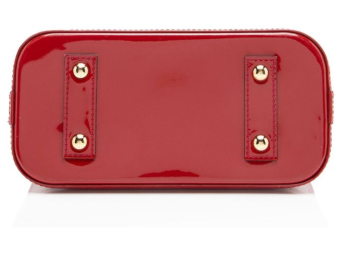 Borsa Louis Vuitton Monogram Vernis Alma BB Satchel - vista 4
