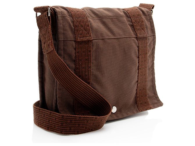Hermès Hermes Vintage Canvas Herline PM Messenger - vista 2