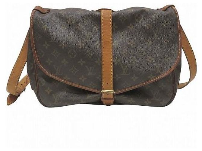 Borsa a tracolla Louis Vuitton Saumur 35 Monogram - vista 2