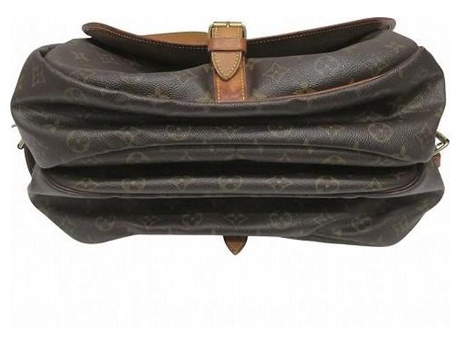 Borsa a tracolla Louis Vuitton Saumur 35 Monogram - vista 3