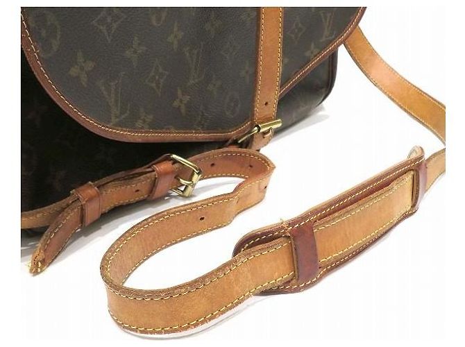 Borsa a tracolla Louis Vuitton Saumur 35 Monogram - vista 9