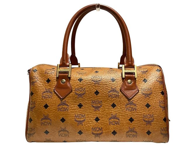 Sac Boston en cuir MCM - vue 2