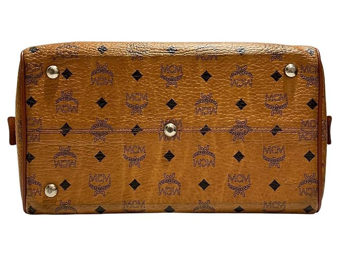 Sac Boston en cuir MCM - vue 3