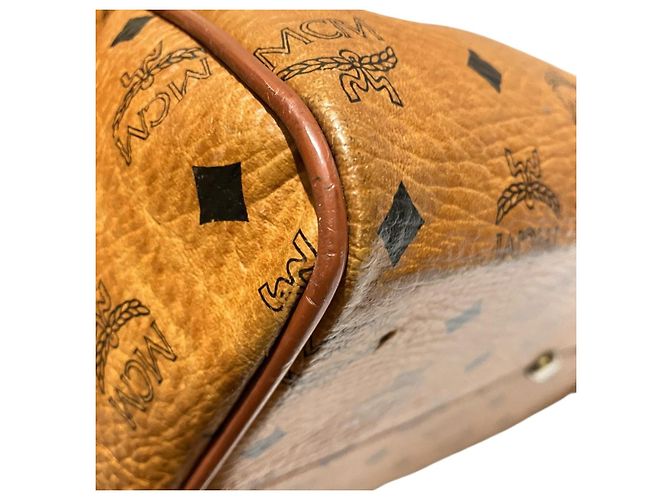 Sac Boston en cuir MCM - vue 5