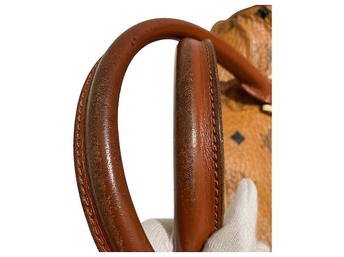 Sac Boston en cuir MCM - vue 9