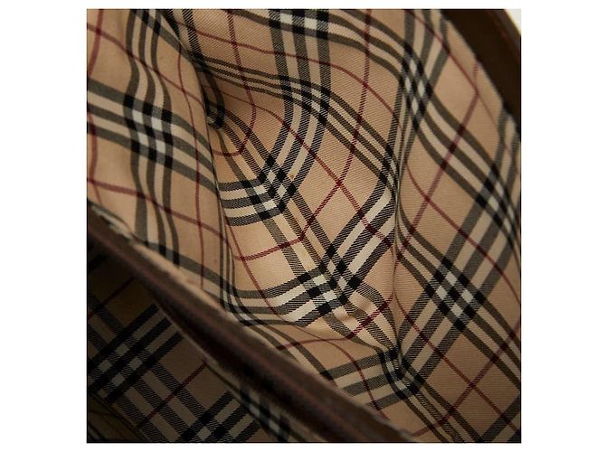 Borsa a mano in pelle Burberry Nova Check - vista 9