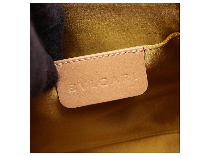 Bulgari Borsa Bvlgari Bzero1 Logo Mania in tela e pelle - vista 4