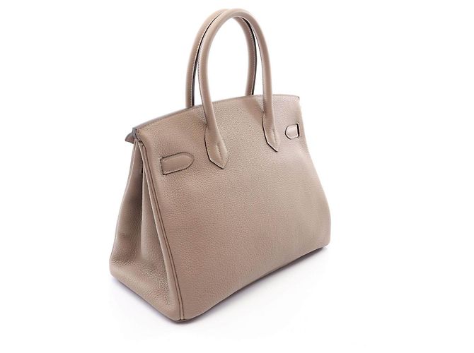 Hermès Birkin 30 Togo Couro Bege - vista 2