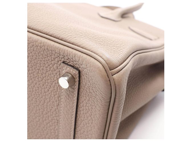 Hermès Birkin 30 Togo Couro Bege - vista 7
