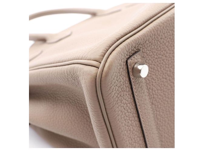 Hermès Birkin 30 Togo Couro Bege - vista 8