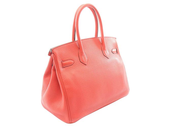 Hermès Birkin 30 Handtasche aus Taurillon Clemence Leder Pink - Ansicht 2