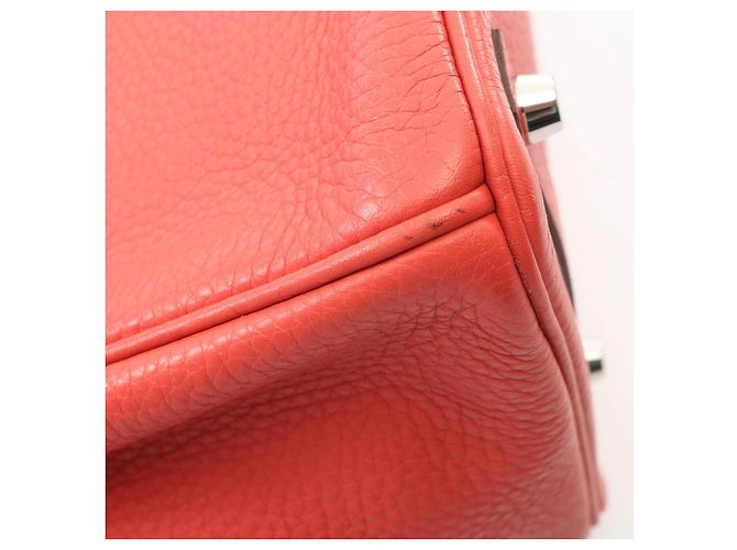 Hermès Birkin 30 Handtasche aus Taurillon Clemence Leder Pink - Ansicht 9
