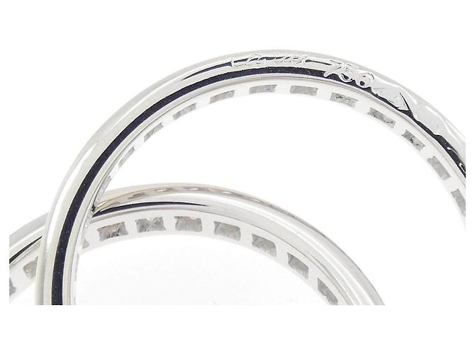 Anello Cartier Three Bangles in oro bianco 18K e diamanti, misura 11 - vista 4