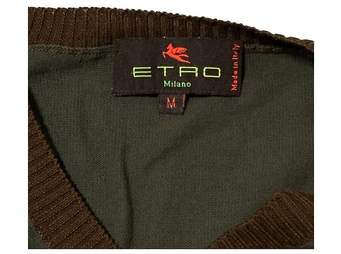 Etro Stricktop aus Baumwolle mit V-Ausschnitt - Ansicht 3