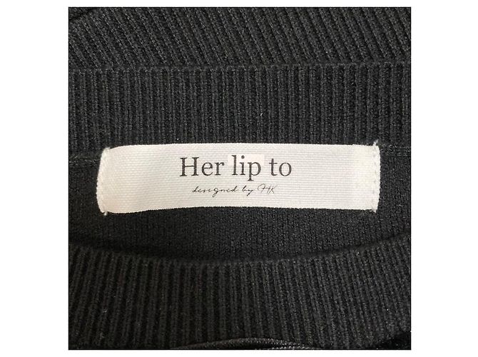 Autre Marque Vestido mini de punto Simone de Her lip to - vista 5