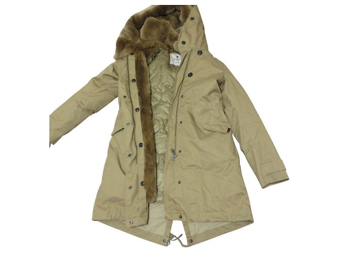Cappotto imbottito in pelliccia di coniglio WOOLRICH - vista 7